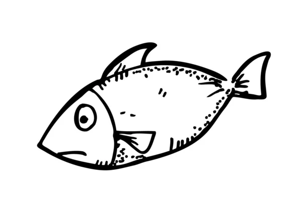 stock vector Fish doodle