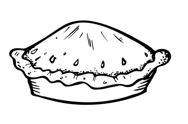 Pie doodle — Stock Vector