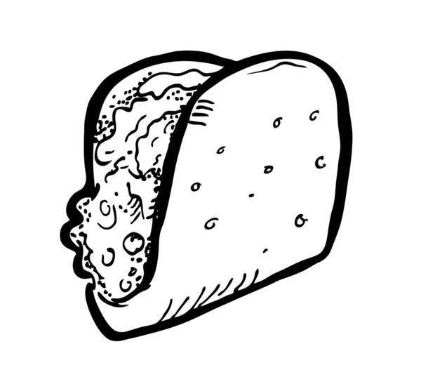 Doodle de sanduíche — Vetor de Stock