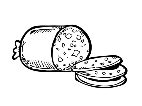 Saussage doodle — Image vectorielle
