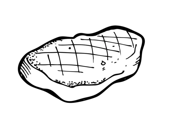 Tenderloin bistecca — Vettoriale Stock