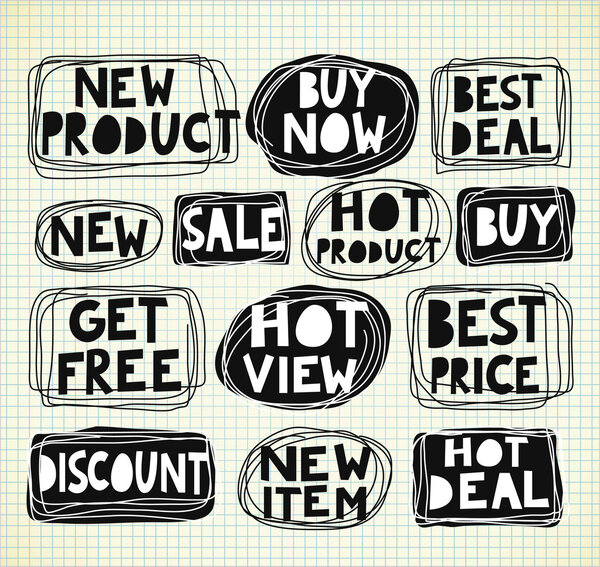 Продажа тег каракули