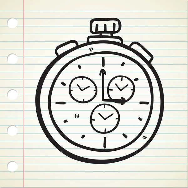 Doodle χρονόμετρο — Διανυσματικό Αρχείο