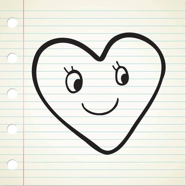 Láska doodle — Stockový vektor