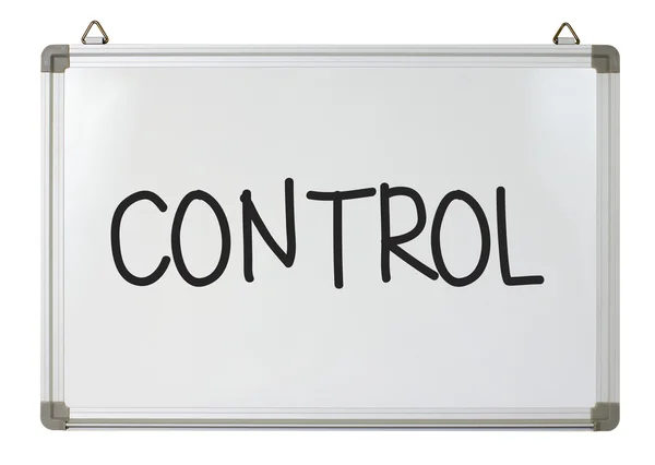 Control woord geschreven op whiteboard — Stockfoto