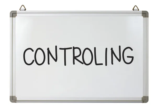 Palabra de control escrita en pizarra — Foto de Stock