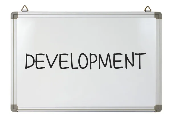 Development crisis on whiteboard — Stock Photo, Image