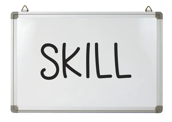 Skill planning word on whiteboard — Stock Photo, Image