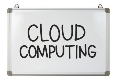 Beyaz tahta üzerinde bilgisayar kelime bulutu
