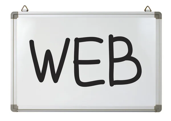 "webiste "ord på Whiteboard — Stockfoto