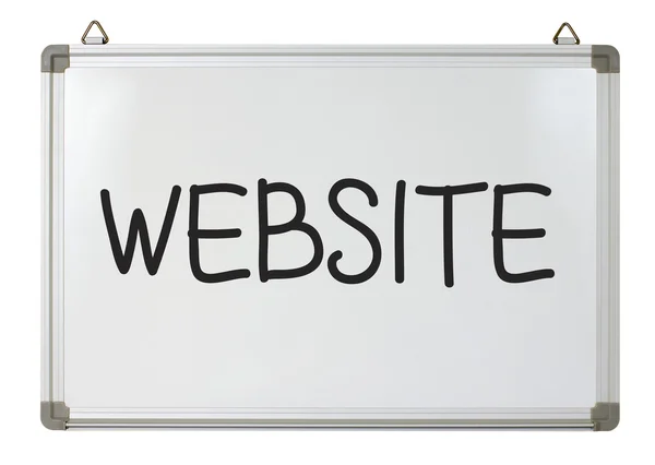 "webiste "woord op whiteboard — Stockfoto