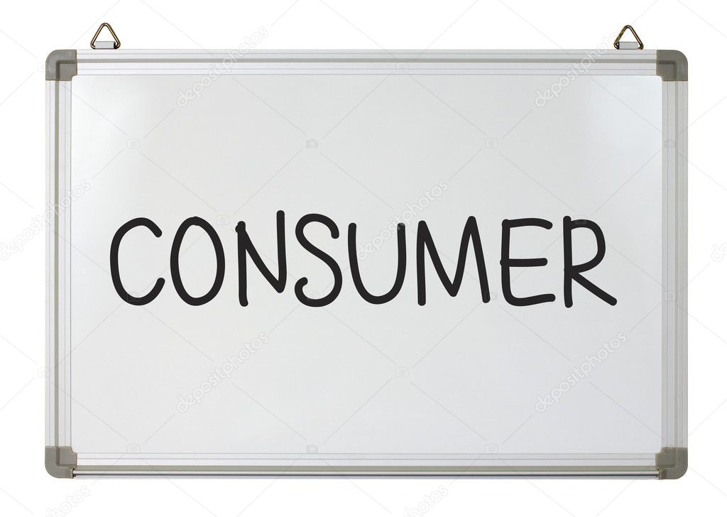 Consumer word on whiteboard — Stock Photo © mhatzapa #9762280