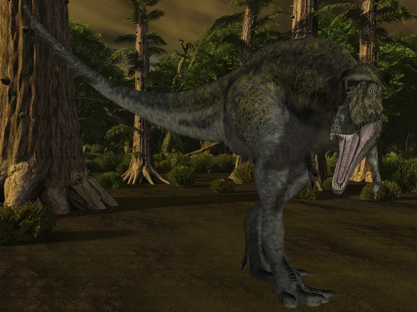 Alioramus - Dinosaurio 3D — Foto de Stock