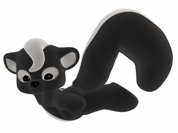 Söt skunk - toon figur — Stockfoto