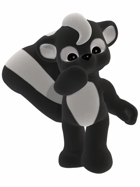 Schattig skunk - toon figuur — Stockfoto