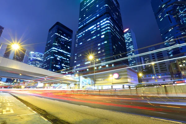 Night traffic in city — Stock Photo, Image