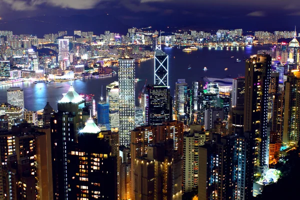 stock image Hong Kong at night