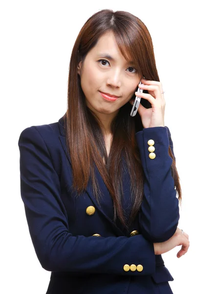 Mujer asiática en llamada telefónica — Foto de Stock