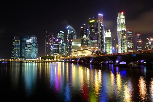 Singapore at night — Stock Photo, Image