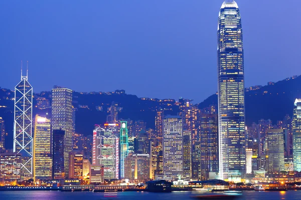 stock image Hong Kong night view