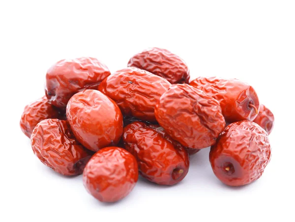 Getrocknete Jujube-Früchte, chinesische Kräutermedizin — Stockfoto