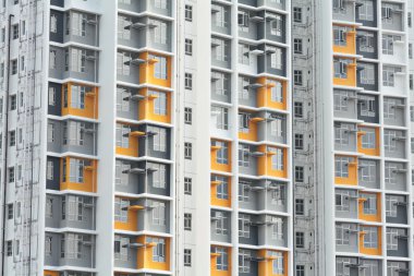 Hong Kong 'da halka açık bir apartman.