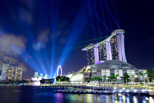 Singapur de noche — Foto de Stock