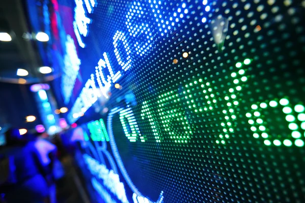 Aktiemarknaden pris display abstrakt Stockbild
