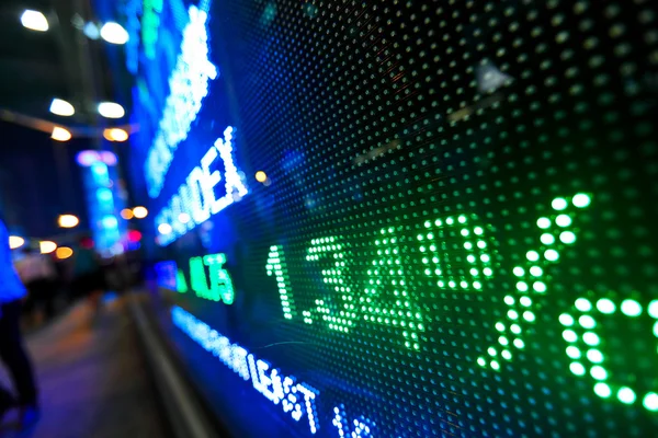 Aktiemarknaden pris display abstrakt — Stockfoto