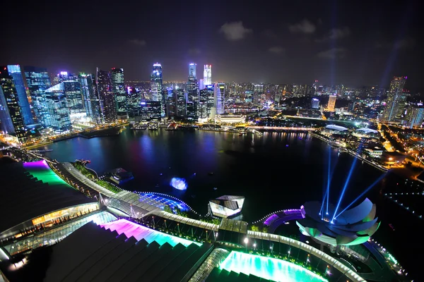 Singapore di notte — Foto Stock
