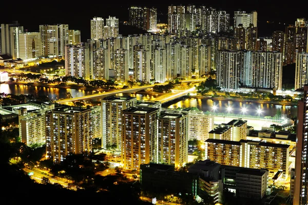 Hong Kong aglomerado urbano — Fotografia de Stock
