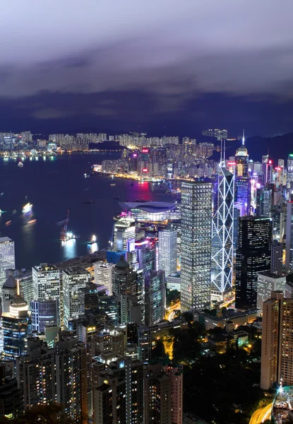 Hong kong gece — Stok fotoğraf