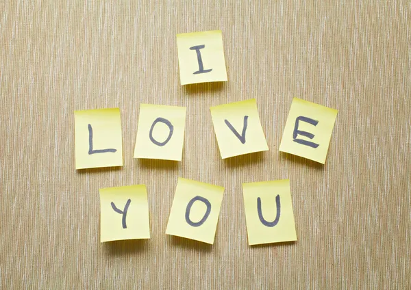 I Love You memo — Stock Photo, Image