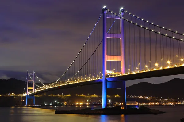 Ponte Tsing Ma em Hong Kong — Fotografia de Stock