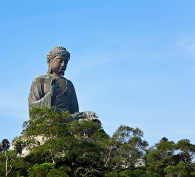 Big Buddha in Hong Kong clipart