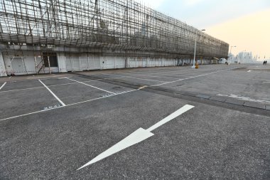 Empty Parking Lot clipart