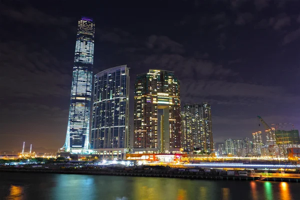 Kowloon på natten — Stockfoto