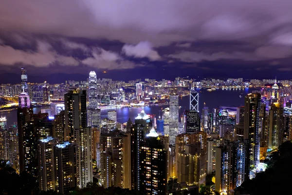 stock image Hong Kong night