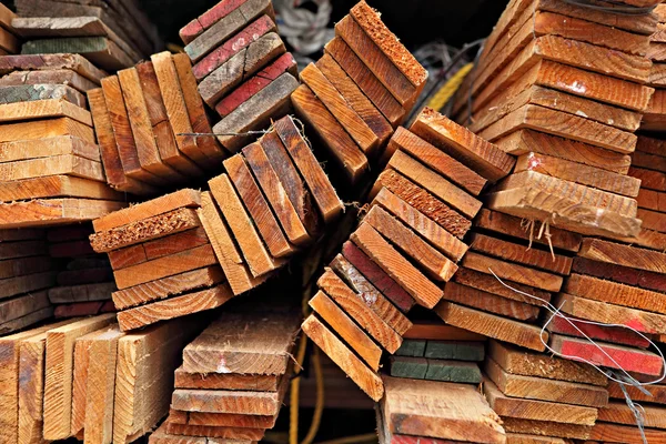 Stacked Construction Wood — Stock Photo, Image