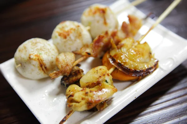 Comida barbacoa japonesa — Foto de Stock