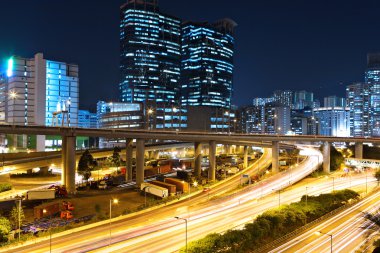 Traffic and urban at night