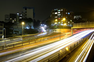 Traffic and urban at night