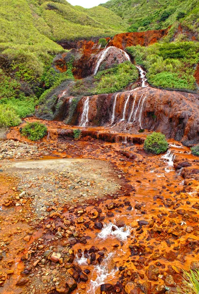 Cachoeira dourada — Fotografia de Stock