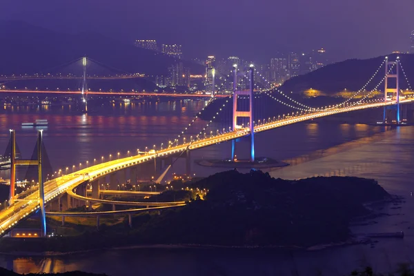 Puente Tsing Ma en Hong Kong —  Fotos de Stock