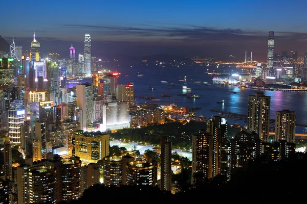 Noite de Hong Kong — Fotografia de Stock