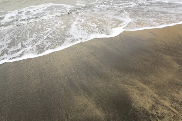 Пляж загрязнения — стоковое фото
