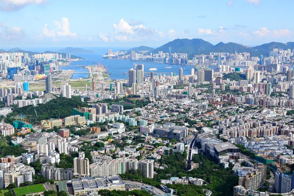 Hong Kong hacinada ciudad edificio —  Fotos de Stock