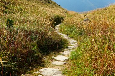 Mountain path for hiking clipart