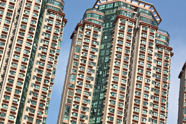 Dom z apartamentami w hong Kongu — Zdjęcie stockowe