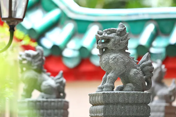 Statua del leone cinese — Foto Stock